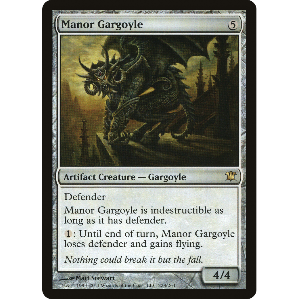 Manor Gargoyle (ISD-228) - Innistrad