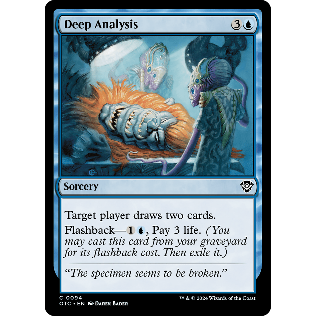 Deep Analysis (OTC-094) - Outlaws of Thunder Junction Commander