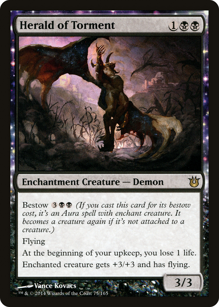 Herald of Torment (BNG-075) - Born of the Gods: (enchantment) Foil