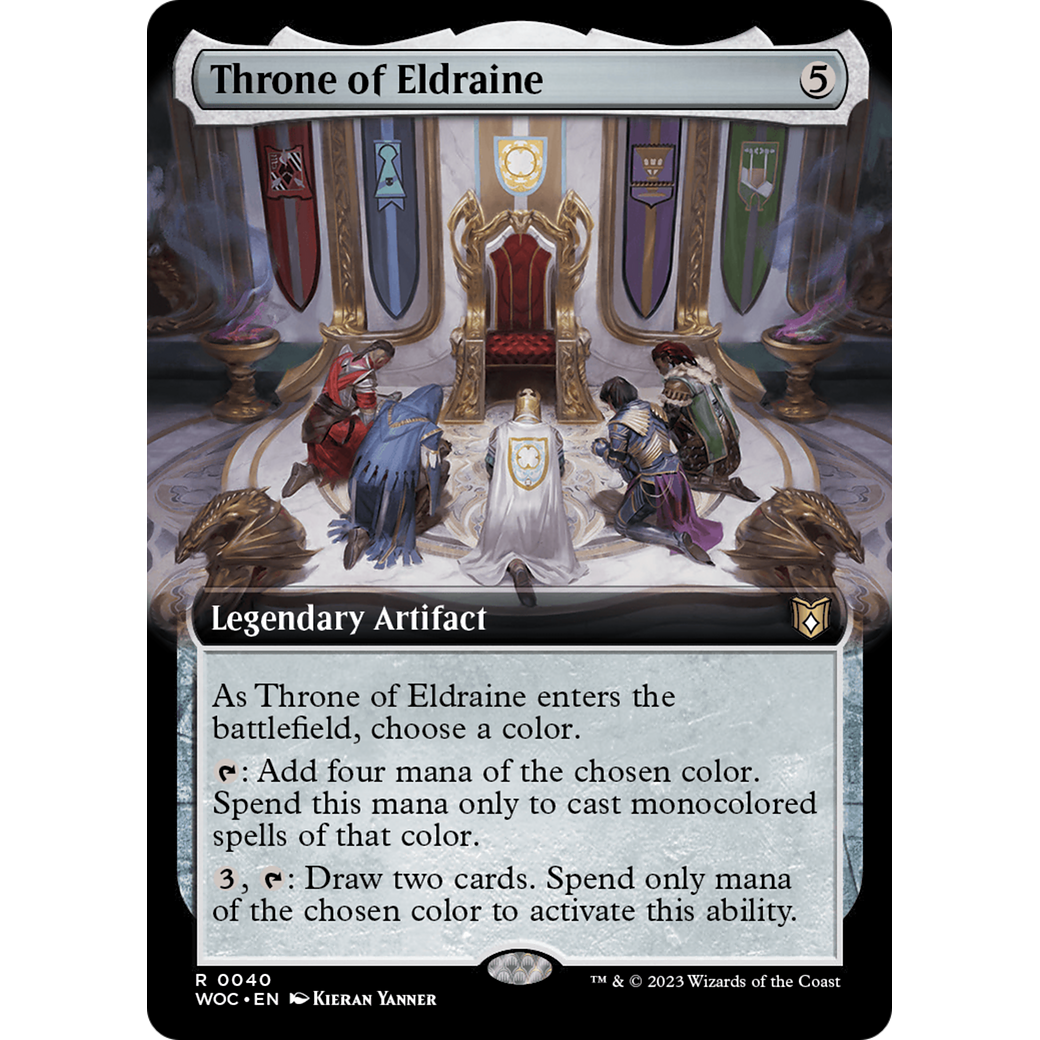 Throne of Eldraine (WOC-040) - Wilds of Eldraine Commander: (Extended Art)