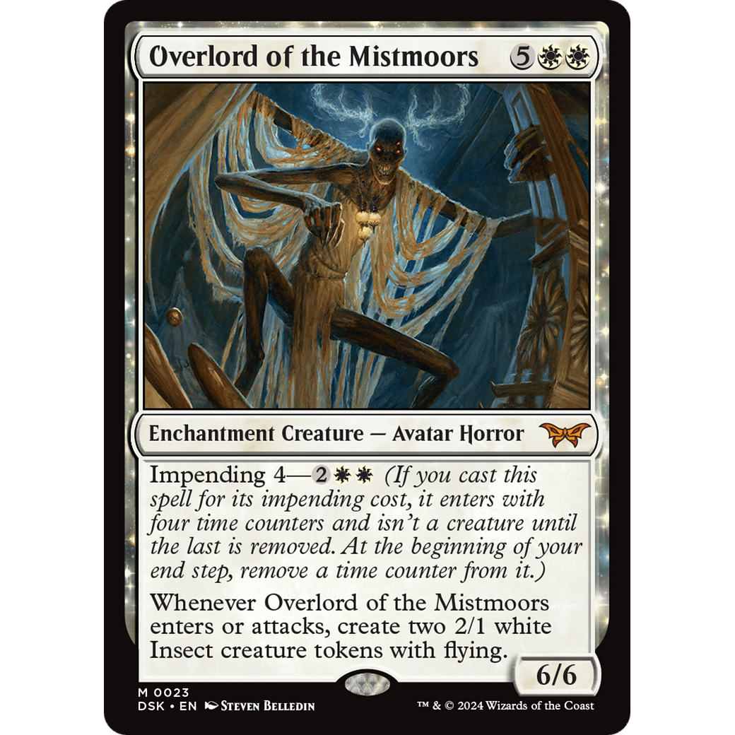Overlord of the Mistmoors (DSK-023) - Duskmourn: House of Horror: (enchantment)