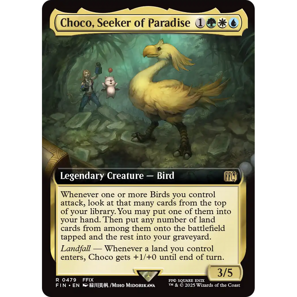 Choco, Seeker of Paradise (FIN-479) - FINAL FANTASY: (Extended Art) Foil