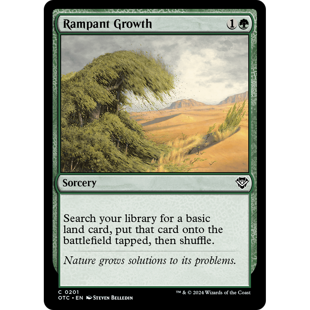 Rampant Growth (OTC-201) - Outlaws of Thunder Junction Commander