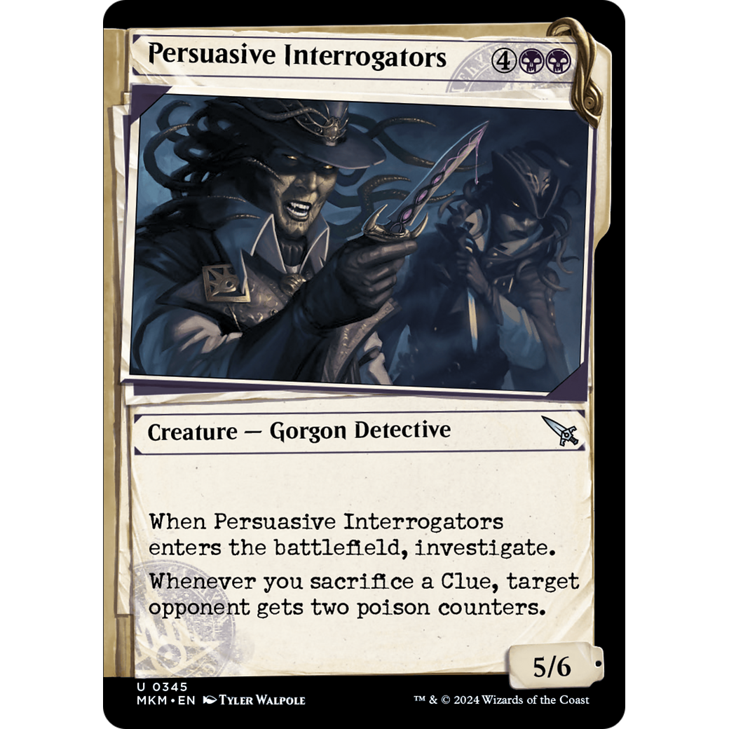 Persuasive Interrogators (MKM-345) - Murders at Karlov Manor: (Showcase) Foil