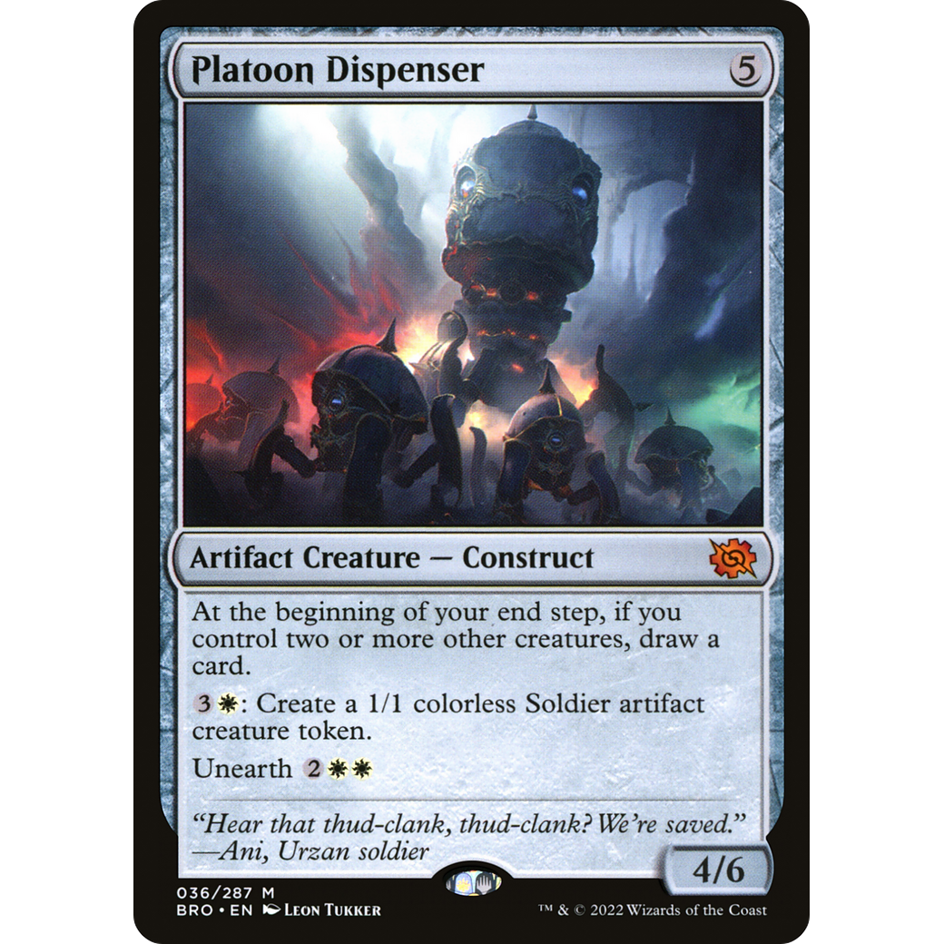 Platoon Dispenser (BRO-036) - The Brothers' War Foil