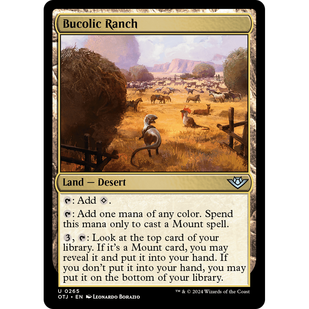 Bucolic Ranch (OTJ-265) - Outlaws of Thunder Junction Foil