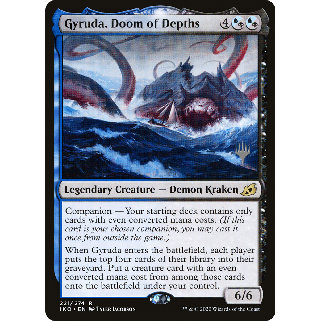 Gyruda, Doom of Depths (PPIKO-221) - Ikoria: Lair of Behemoths Promos: (companion)