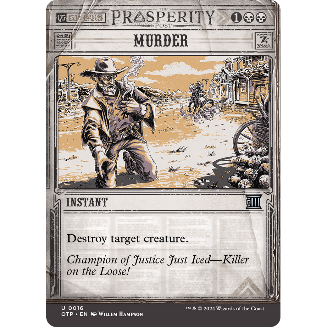 Murder (OTP-016) - Breaking News: (Showcase) (Borderless) Foil