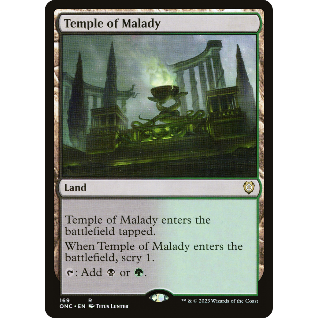 Temple of Malady (ONC-169) - Phyrexia: All Will Be One Commander