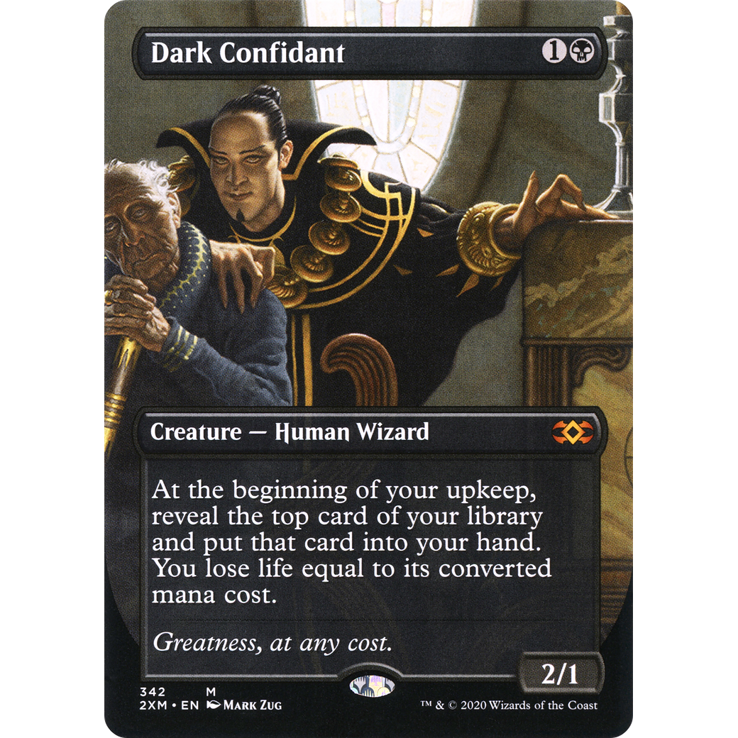 Dark Confidant (Borderless) (2XM-342) - Double Masters (Borderless)
