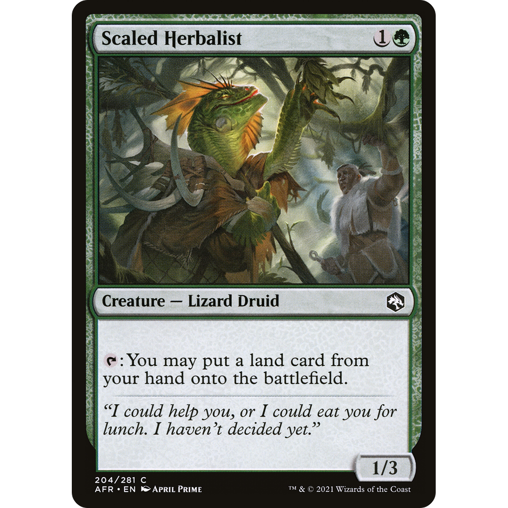 Scaled Herbalist (AFR-204) - Adventures in the Forgotten Realms