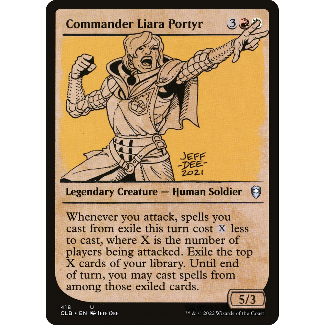 Commander Liara Portyr (CLB-418) - Commander Legends: Battle for Baldur's Gate: (Showcase) Foil