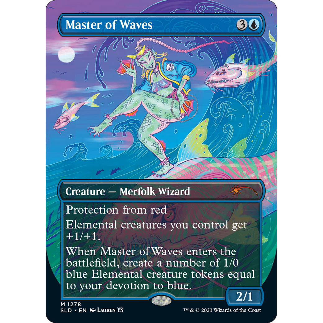 Master of Waves (SLD-1278) - Secret Lair Drop (Borderless) Foil