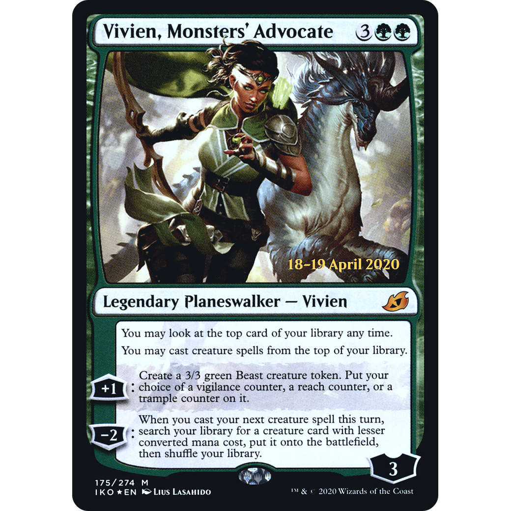 Vivien, Monsters' Advocate (PRE-175) - Ikoria: Lair of Behemoths Promos Foil