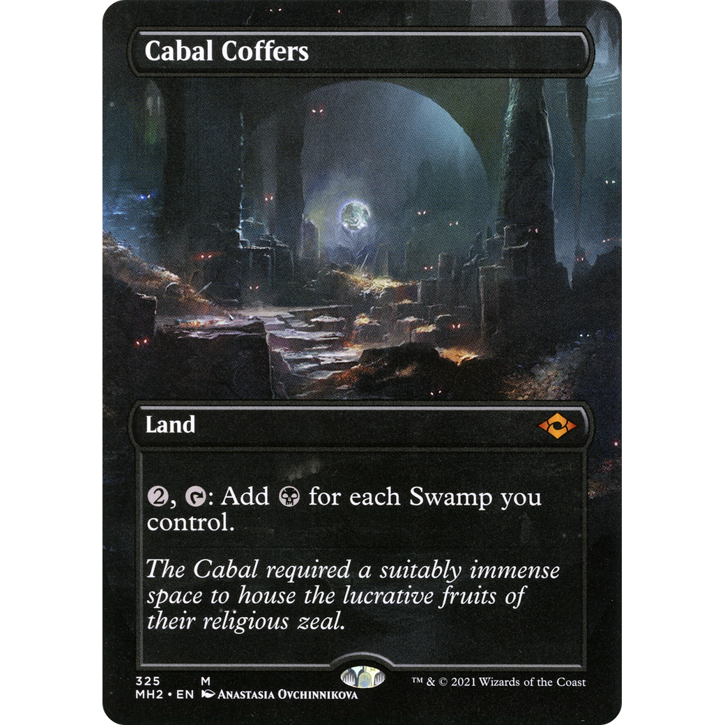 Cabal Coffers (Borderless) (MH2-325) - Modern Horizons 2 (Borderless) Foil