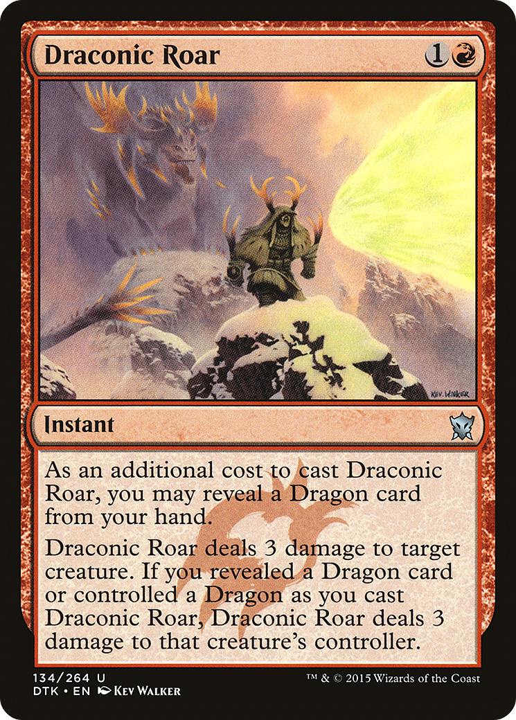Draconic Roar (DTK-134) - Dragons of Tarkir Foil