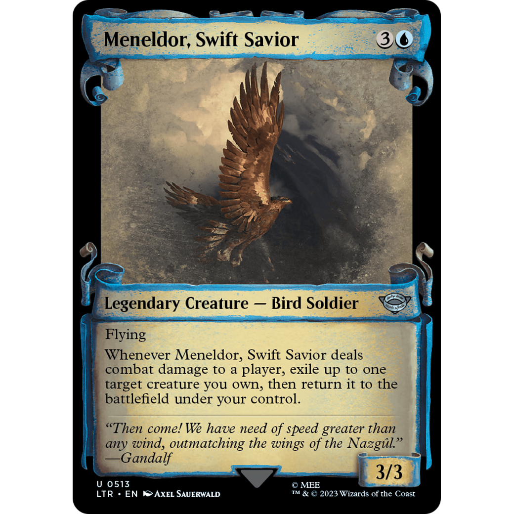 Meneldor, Swift Savior (LTR-513) - The Lord of the Rings: Tales of Middle-earth: (Showcase) Foil