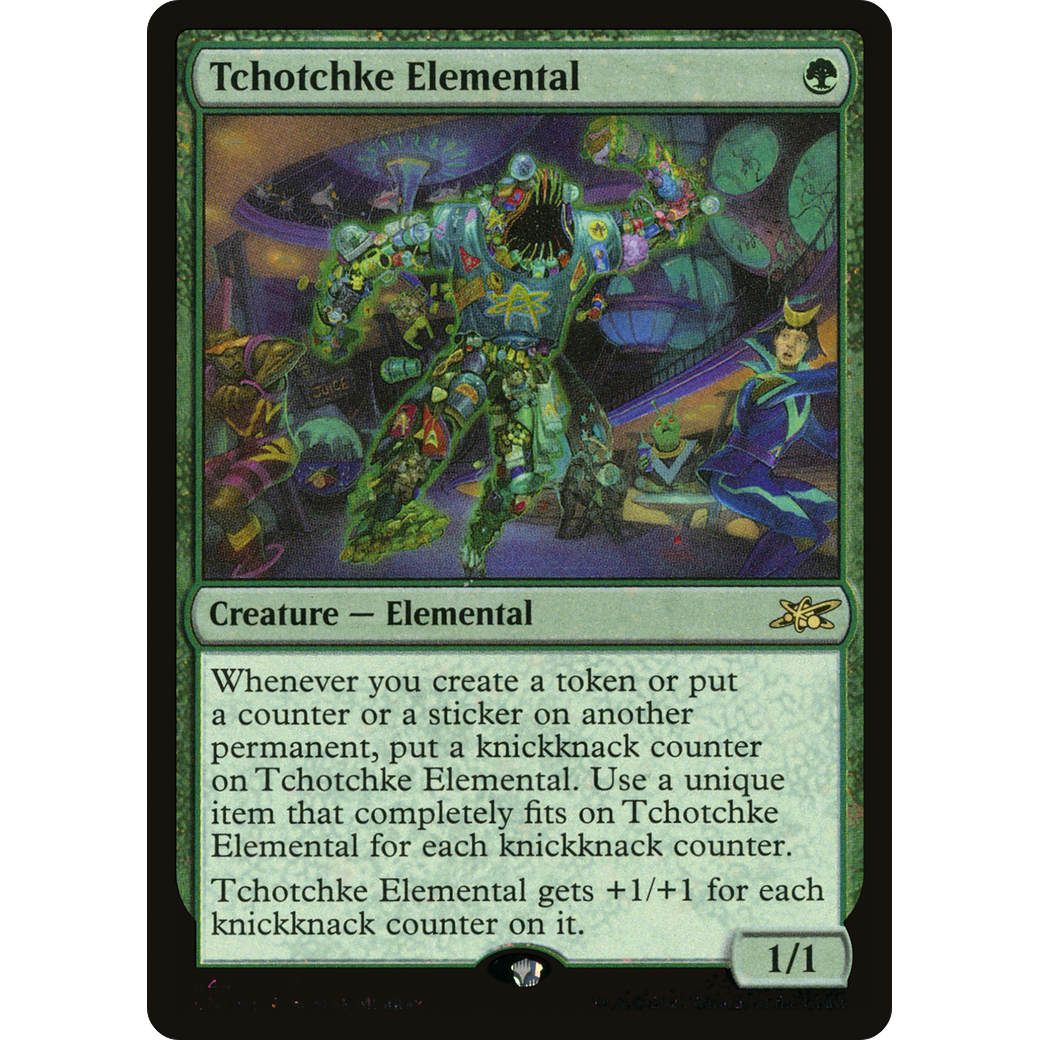 Tchotchke Elemental (Galaxy Foil) (UNF-444) - Unfinity Foil