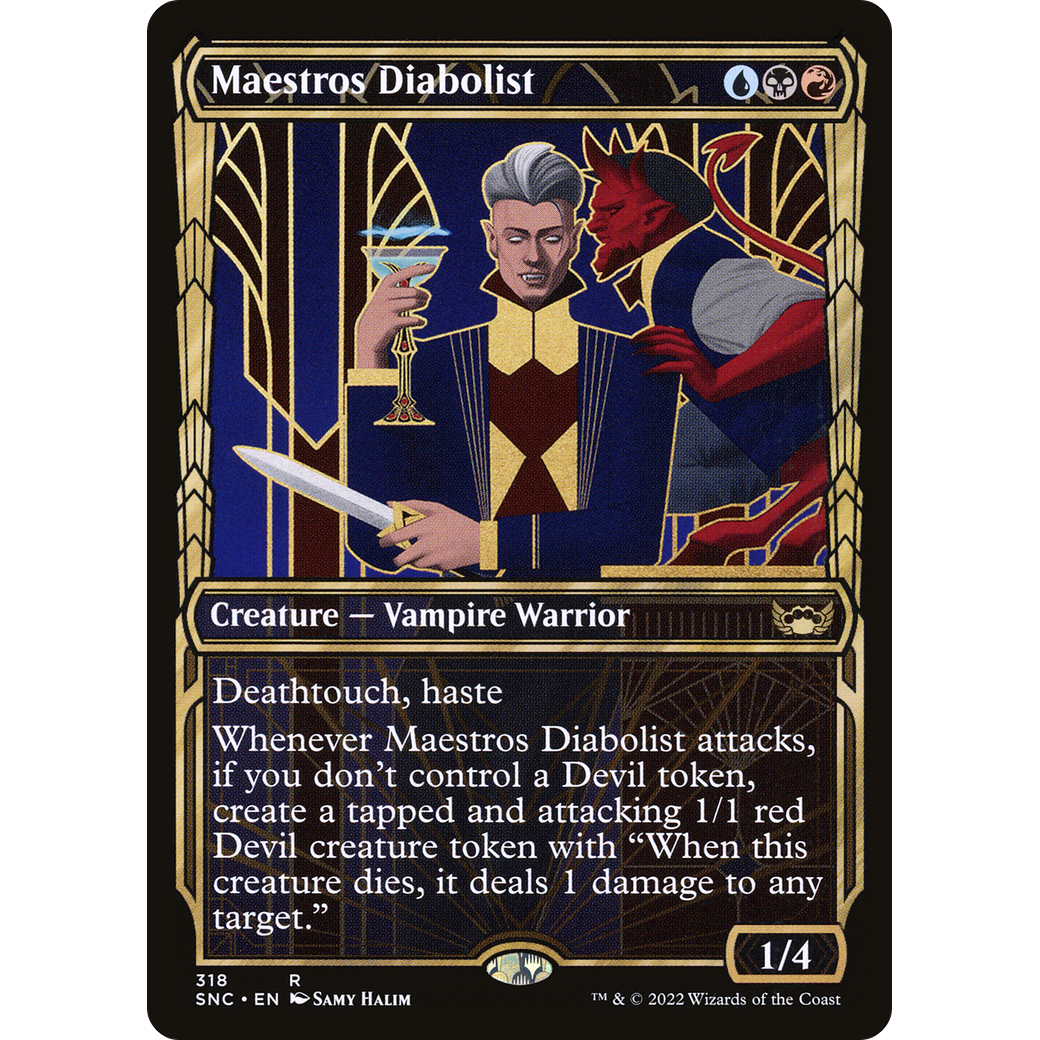 Maestros Diabolist (Showcase) (SNC-318) - Streets of New Capenna: (Showcase) Foil