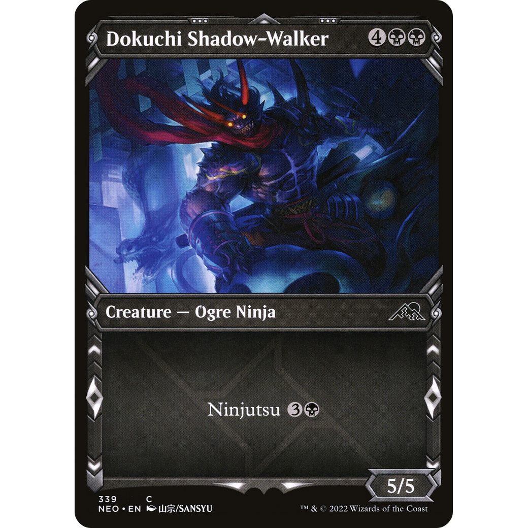 Dokuchi Shadow-Walker (NEO-339) - Kamigawa: Neon Dynasty: (Showcase)