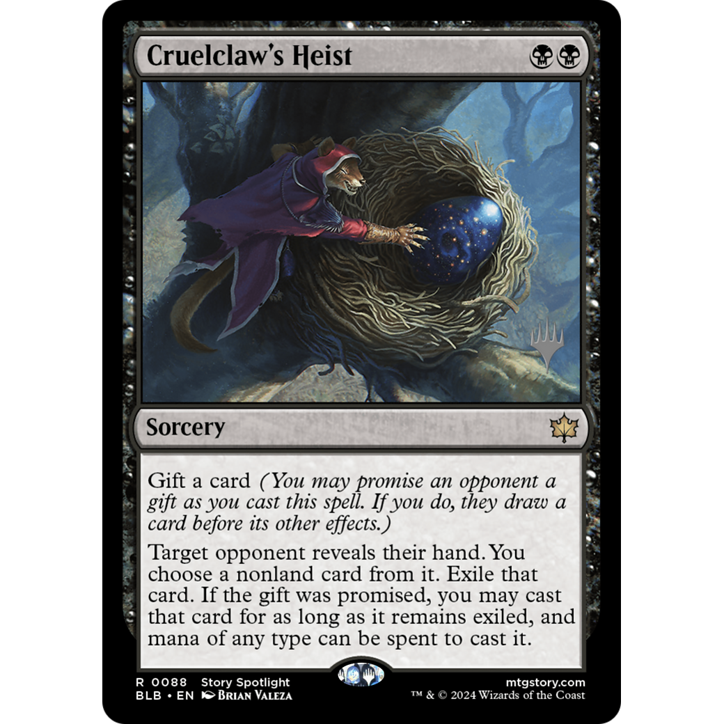 Cruelclaw's Heist (PPBLB-88P) - Bloomburrow Promos Foil