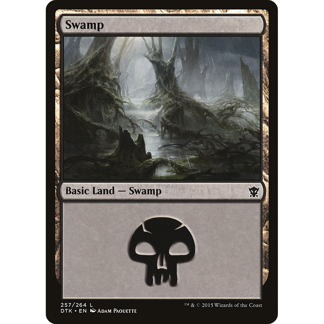 Swamp (257) (DTK-257) - Dragons of Tarkir Foil