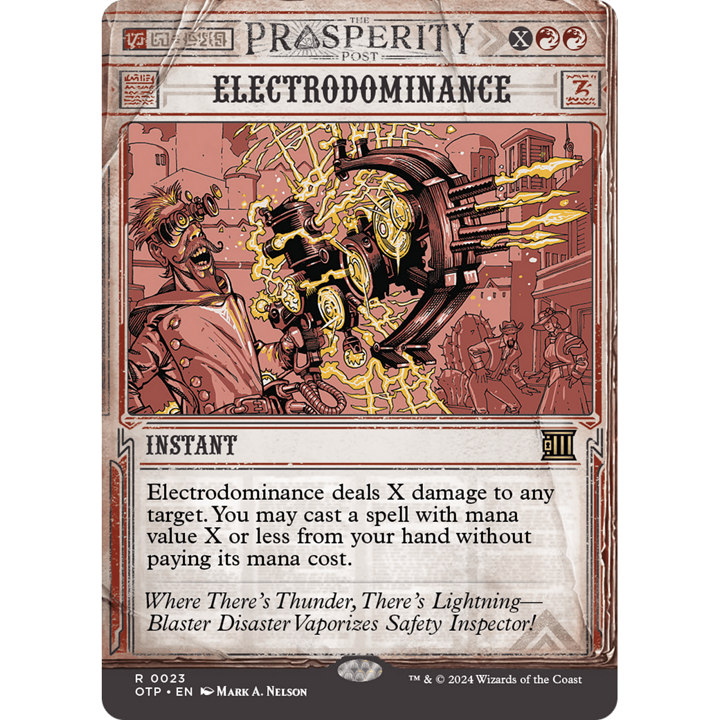 Electrodominance (OTP-023) - Breaking News: (Showcase) (Borderless)