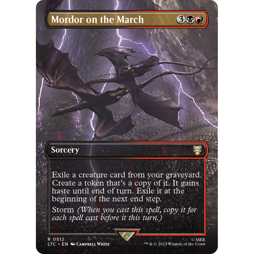 Mordor on the March (LTC-512) - Tales of Middle-earth Commander (Borderless)