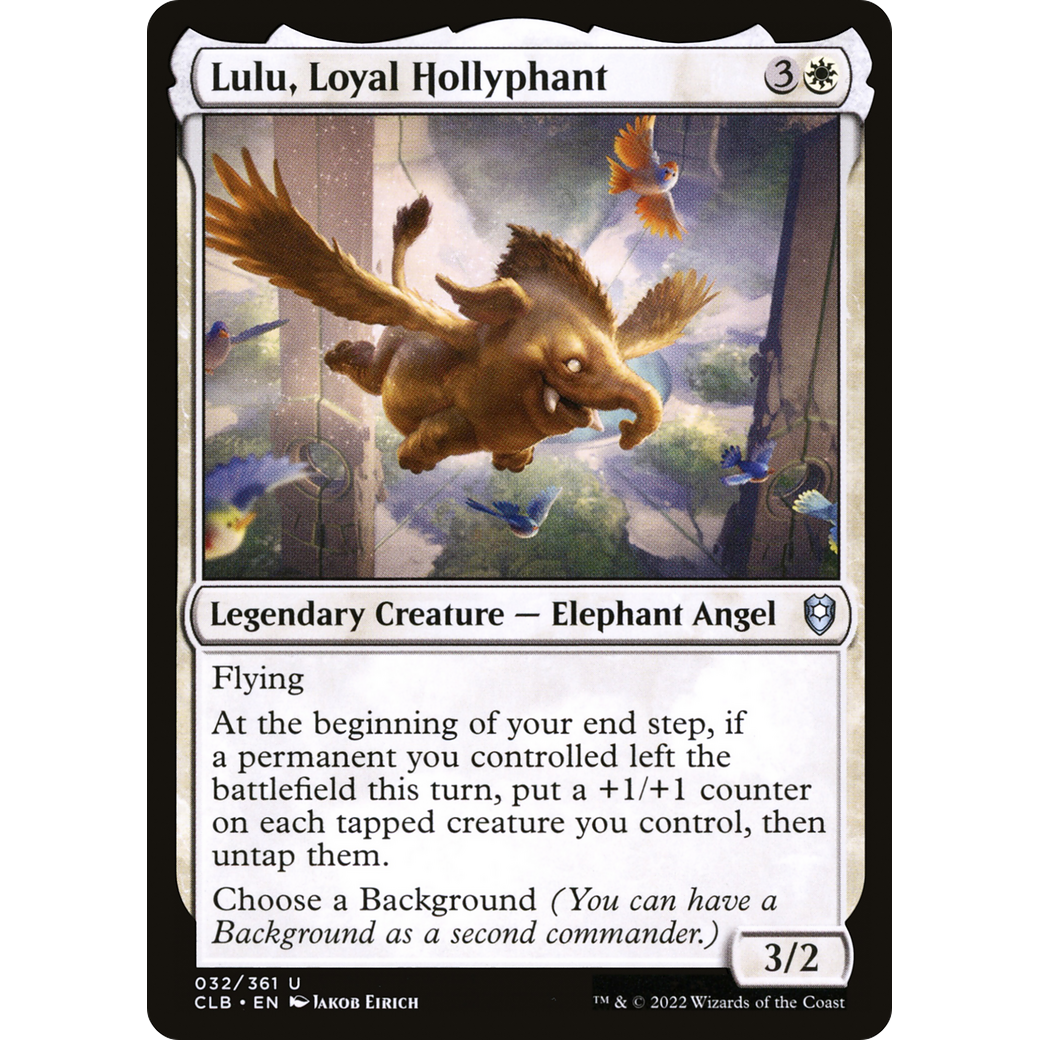 Lulu, Loyal Hollyphant (CLB-032) - Commander Legends: Battle for Baldur's Gate Foil