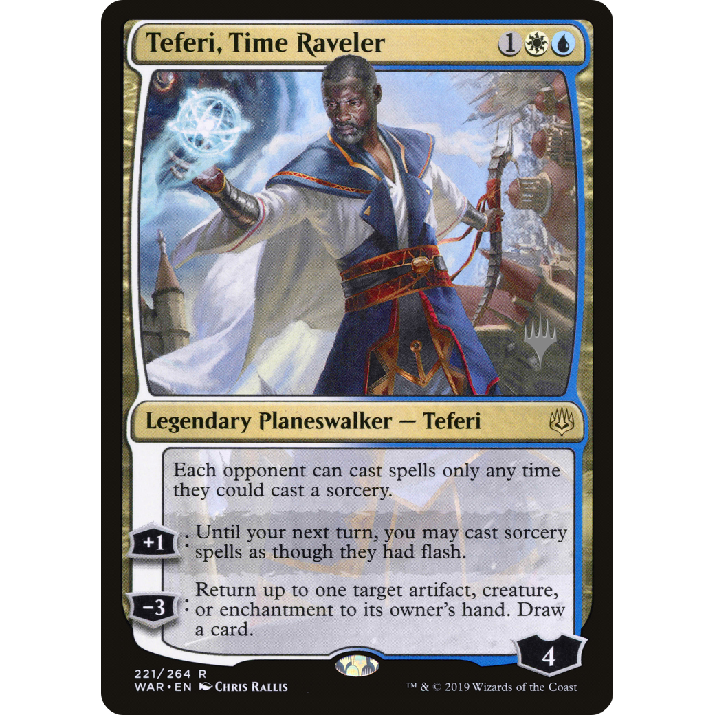 Teferi, Time Raveler (PPELD-221) - War of the Spark Promos
