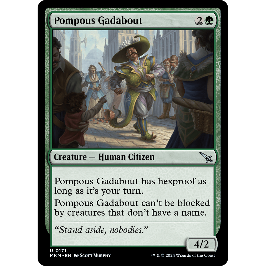 Pompous Gadabout (MKM-171) - Murders at Karlov Manor