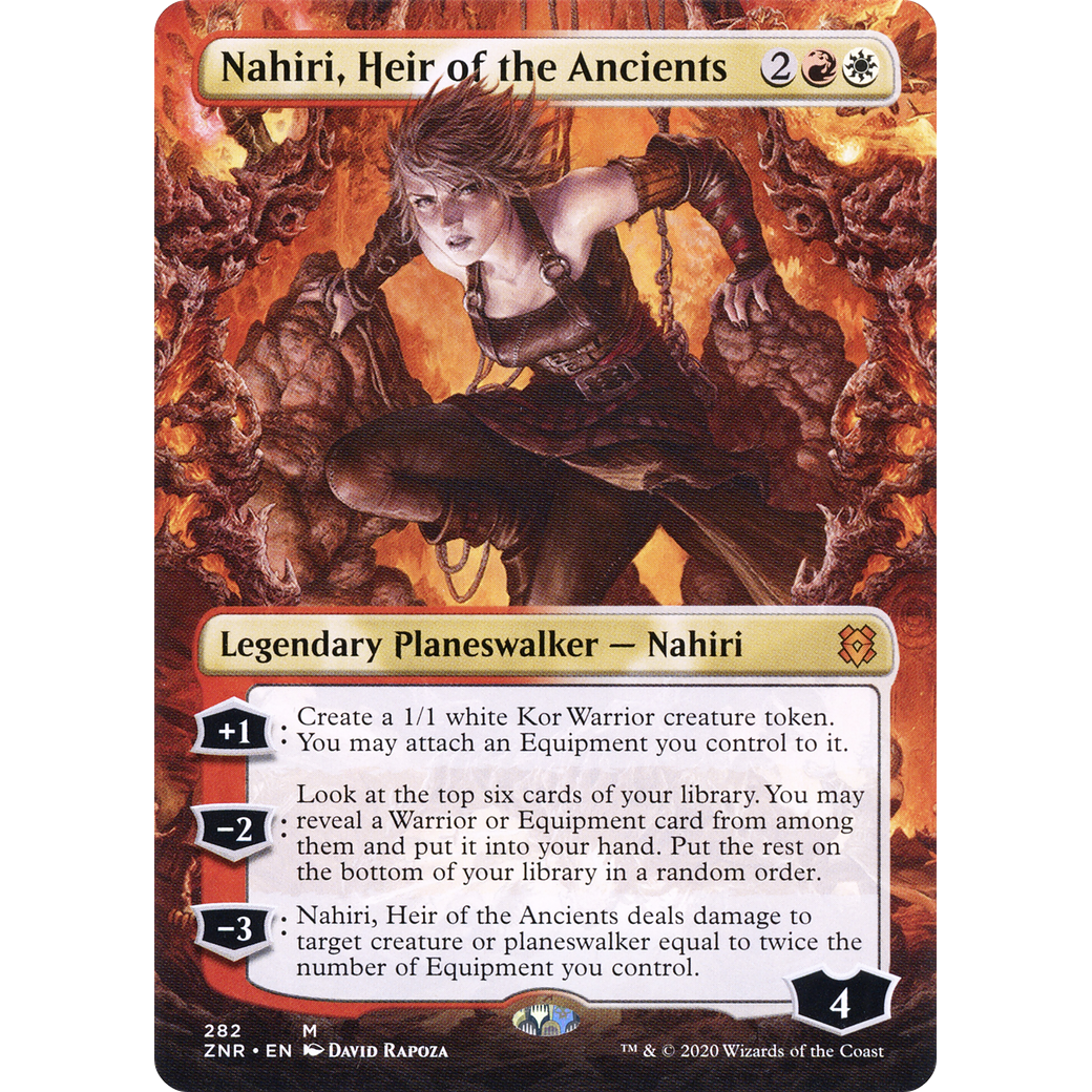 Nahiri, Heir of the Ancients (Borderless) (ZNR-282) - Zendikar Rising (Borderless) Foil