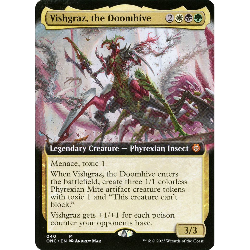 Vishgraz, the Doomhive (ONC-040) - Phyrexia: All Will Be One Commander: (Extended Art) Foil