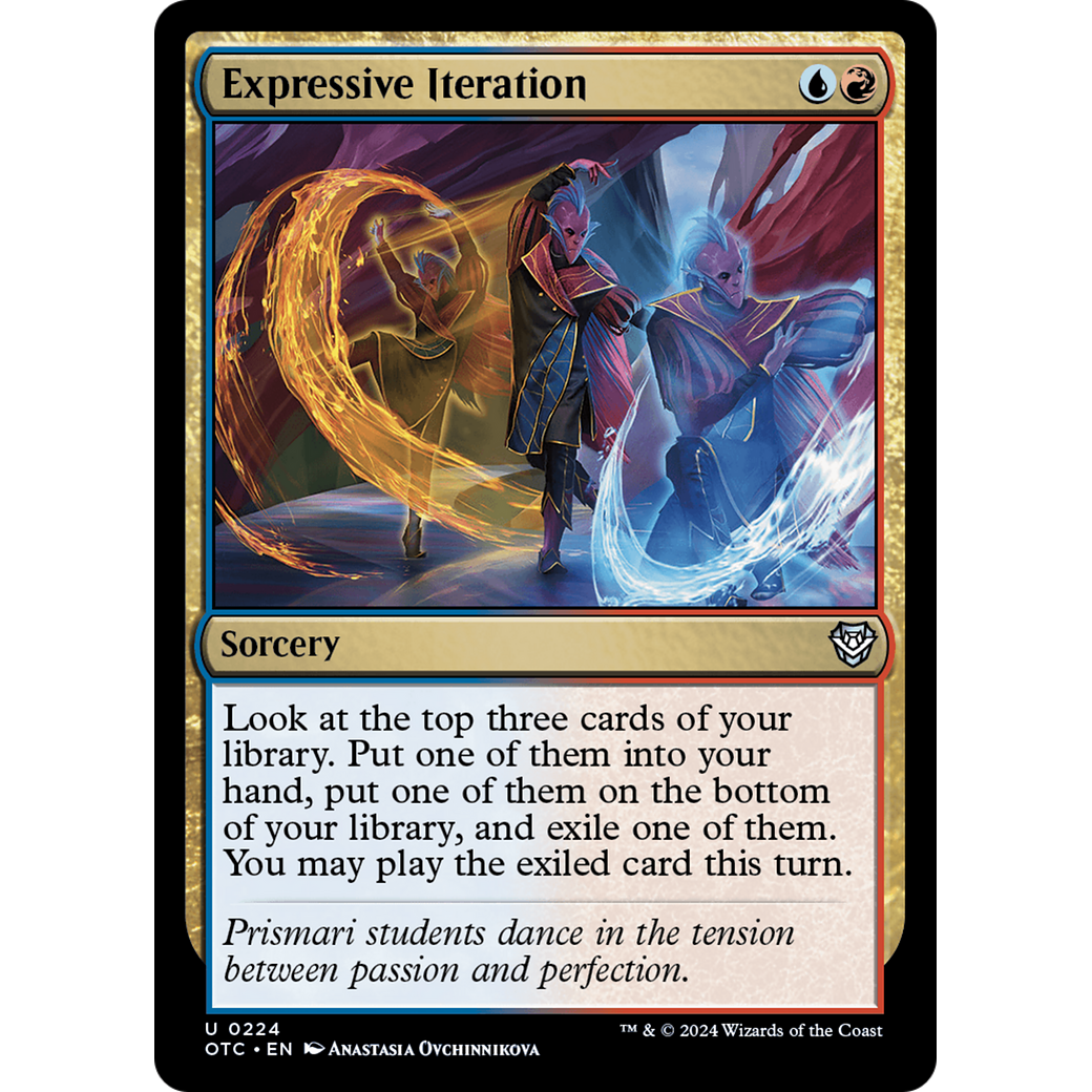 Expressive Iteration (OTC-224) - Outlaws of Thunder Junction Commander