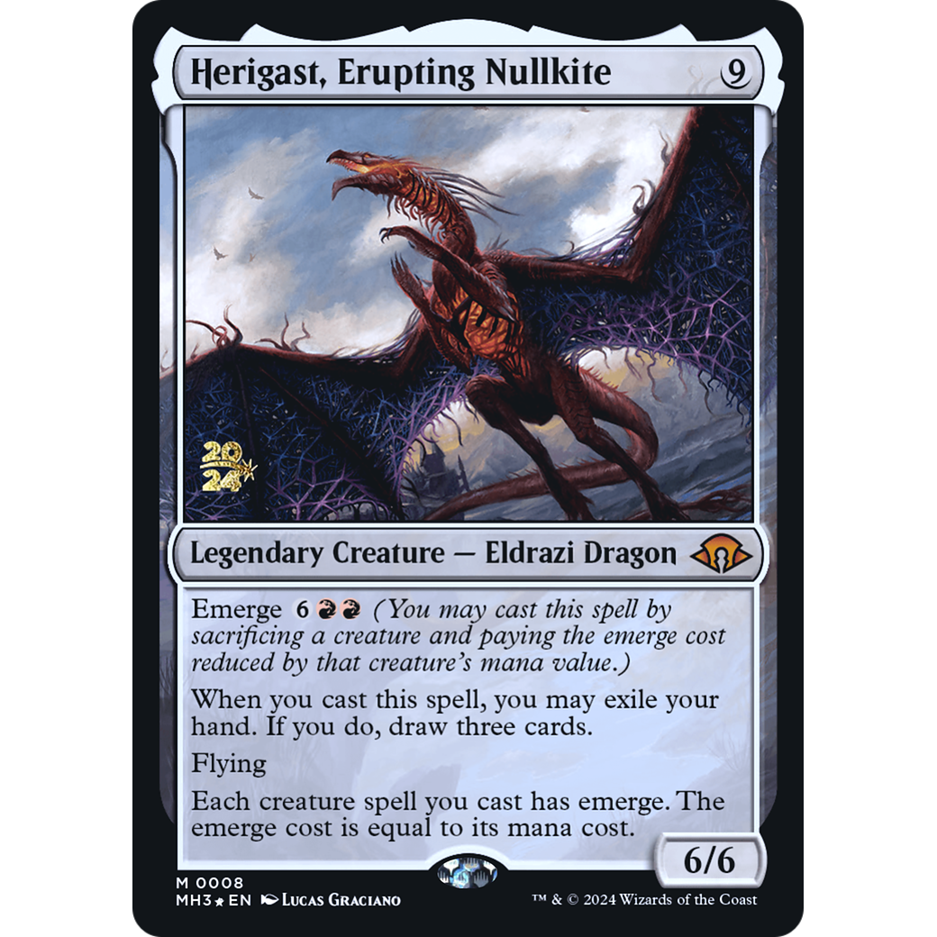 Herigast, Erupting Nullkite (PRE-08S) - Modern Horizons 3 Promos Foil