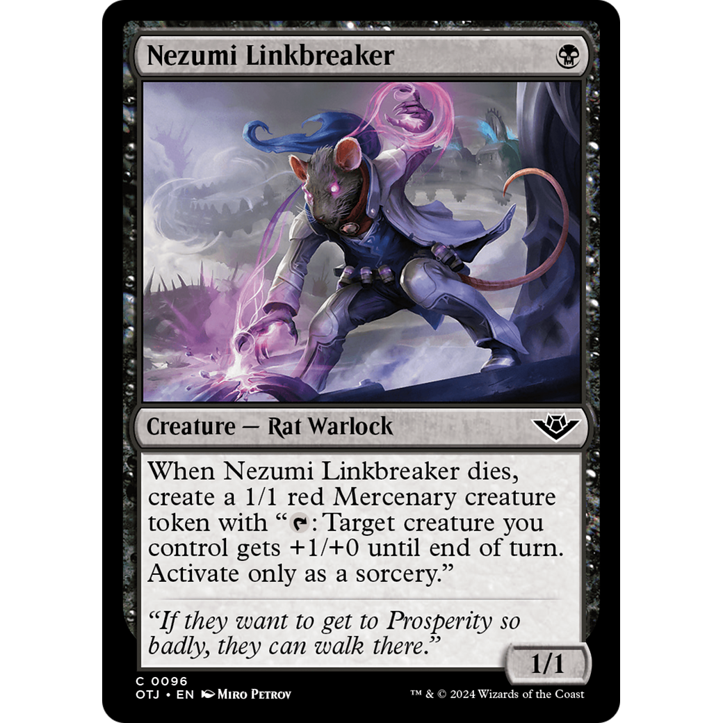 Nezumi Linkbreaker (OTJ-096) - Outlaws of Thunder Junction Foil