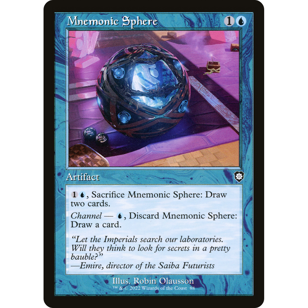 Mnemonic Sphere (Retro Frame) (BRC-088) - The Brothers' War Commander