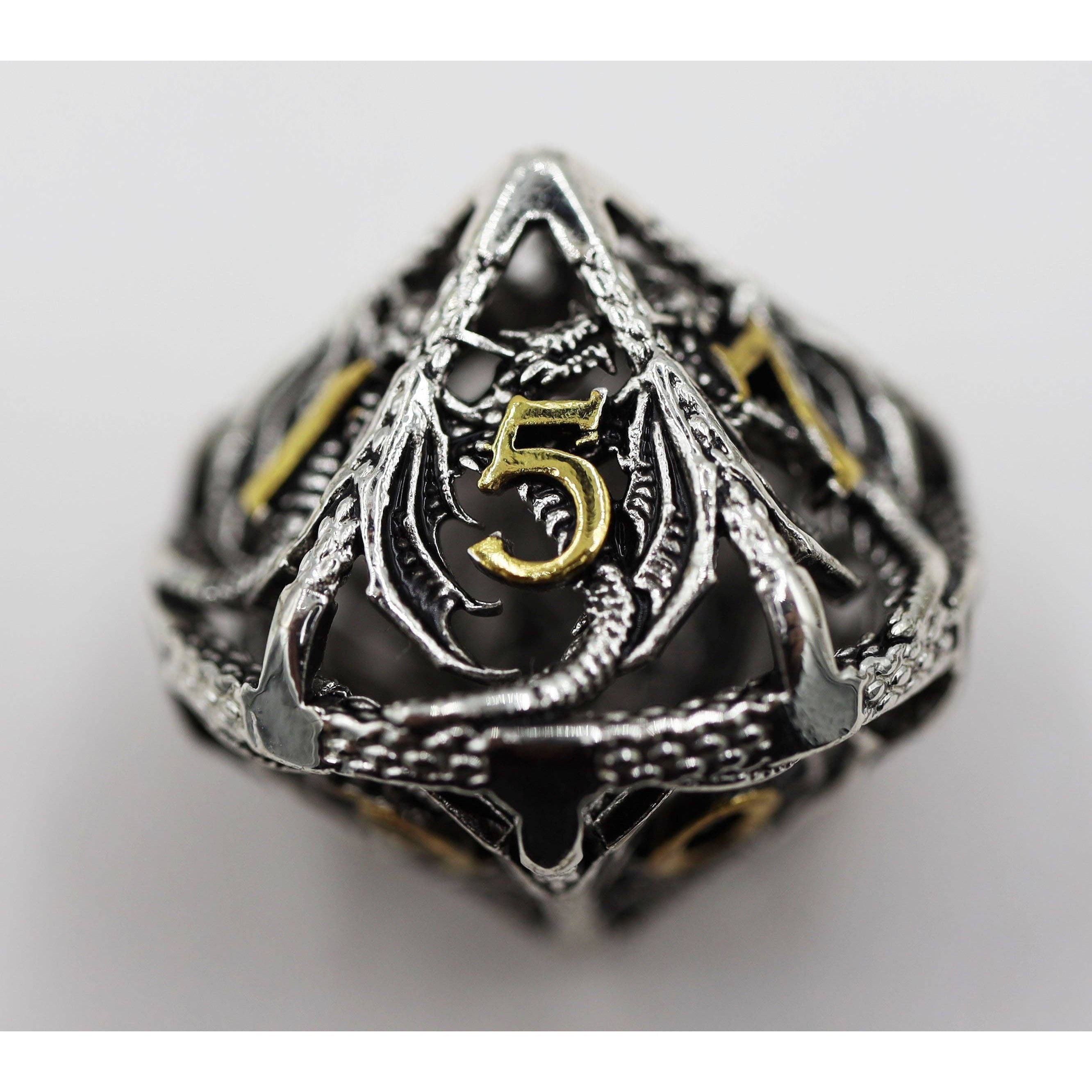 Bound Dragon: Voracious - Hollow Metal RPG Dice Set