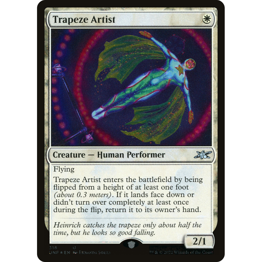 Trapeze Artist (Galaxy Foil) (UNF-318) - Unfinity Foil