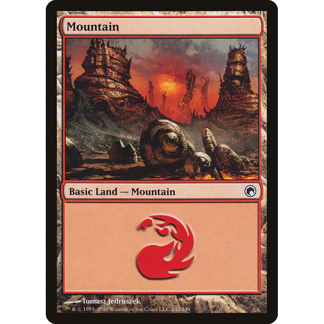 Mountain (242) (SOM-242) - Scars of Mirrodin