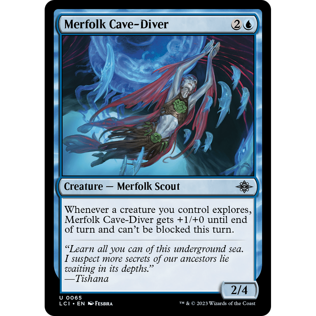 Merfolk Cave-Diver (LCI-065) - The Lost Caverns of Ixalan Foil