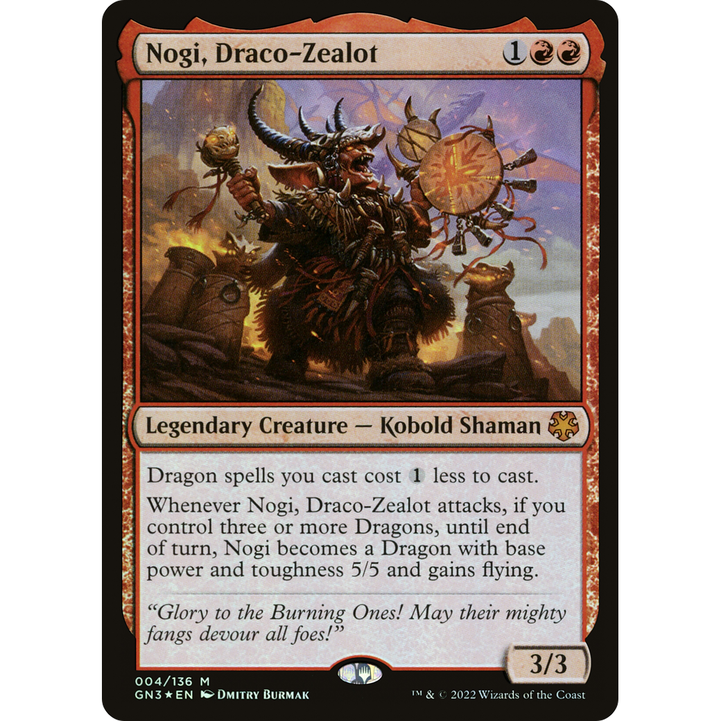 Nogi, Draco-Zealot (GN3-004) - Game Night: Free-for-All Foil