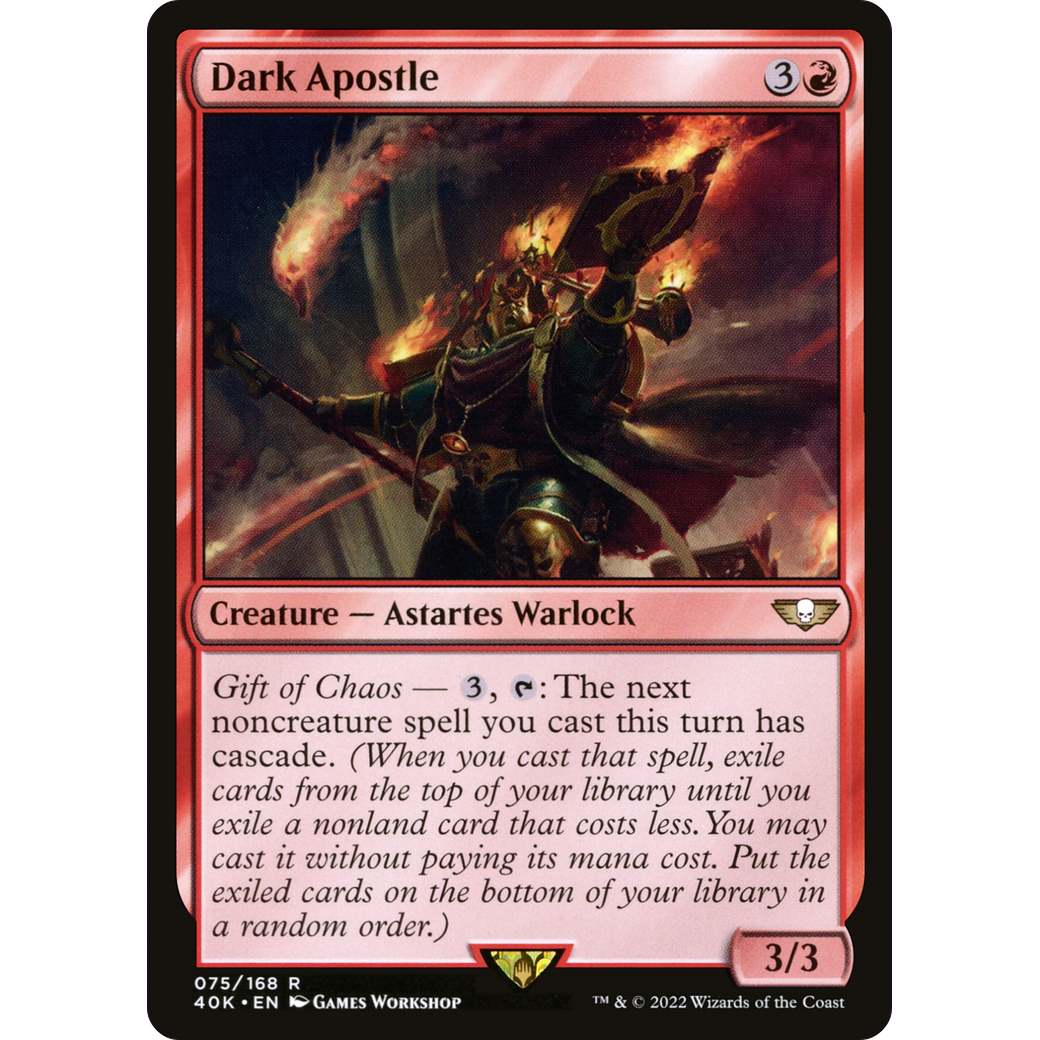 Dark Apostle (40K-075) - Warhammer 40,000 Commander