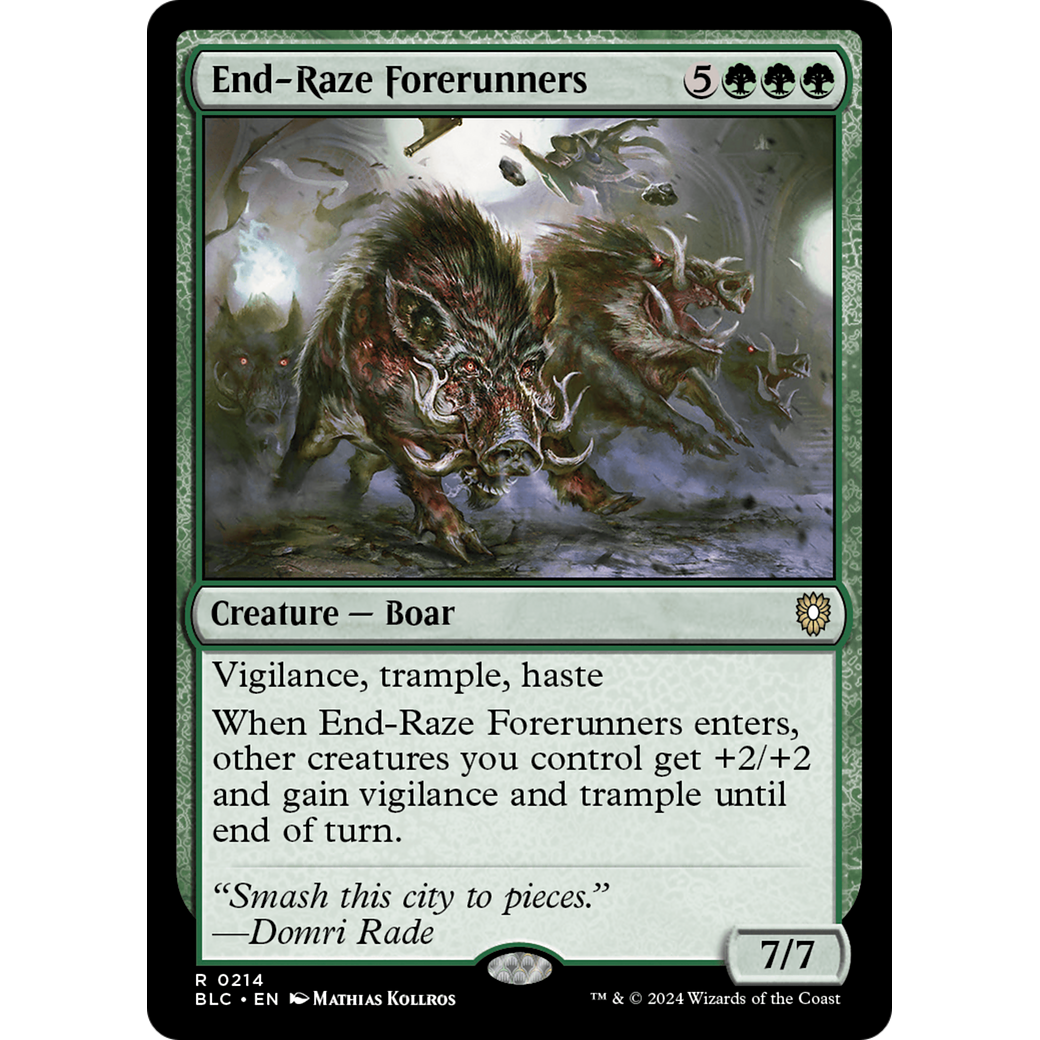 End-Raze Forerunners (BLC-214) - Bloomburrow Commander