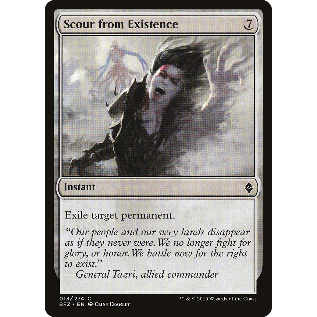 Scour from Existence (BFZ-013) - Battle for Zendikar Foil