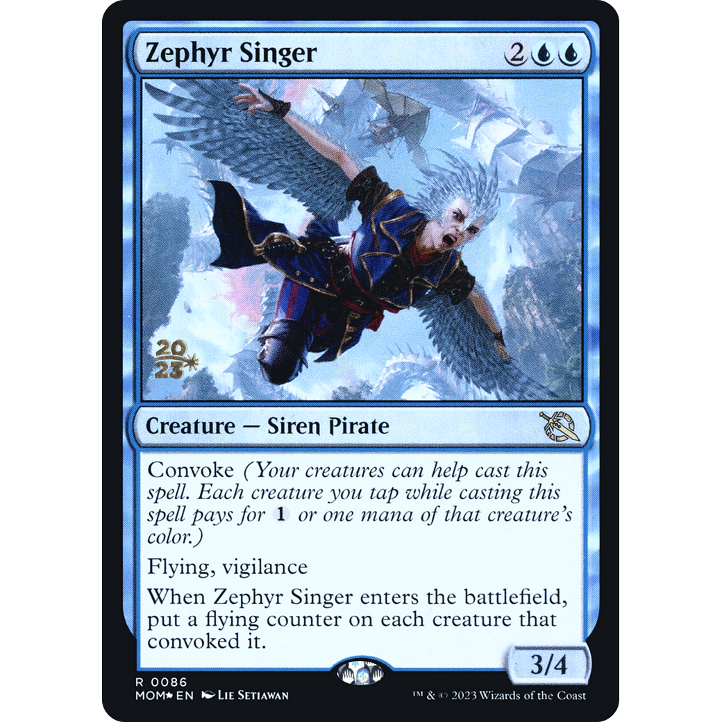 Zephyr Singer (PRE-86S) - March of the Machine Promos Foil