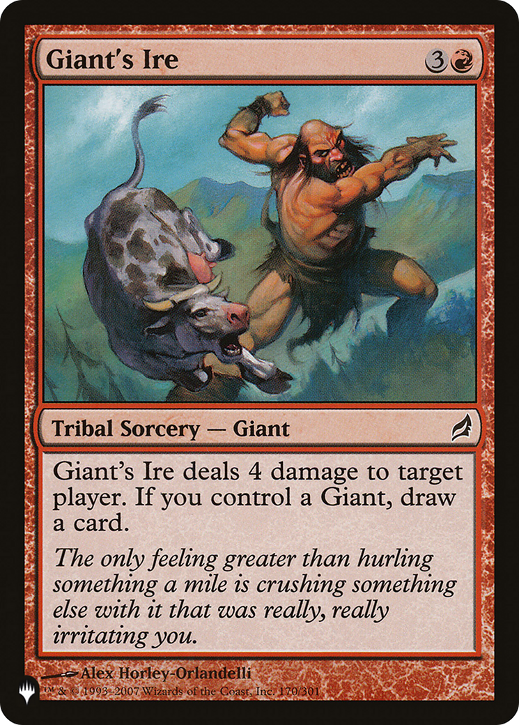 Giant's Ire (LIST-170/301) - The List