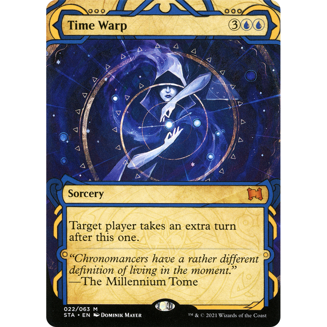 Time Warp (STA-022) - Strixhaven Mystical Archive: (Showcase) (Borderless) Foil