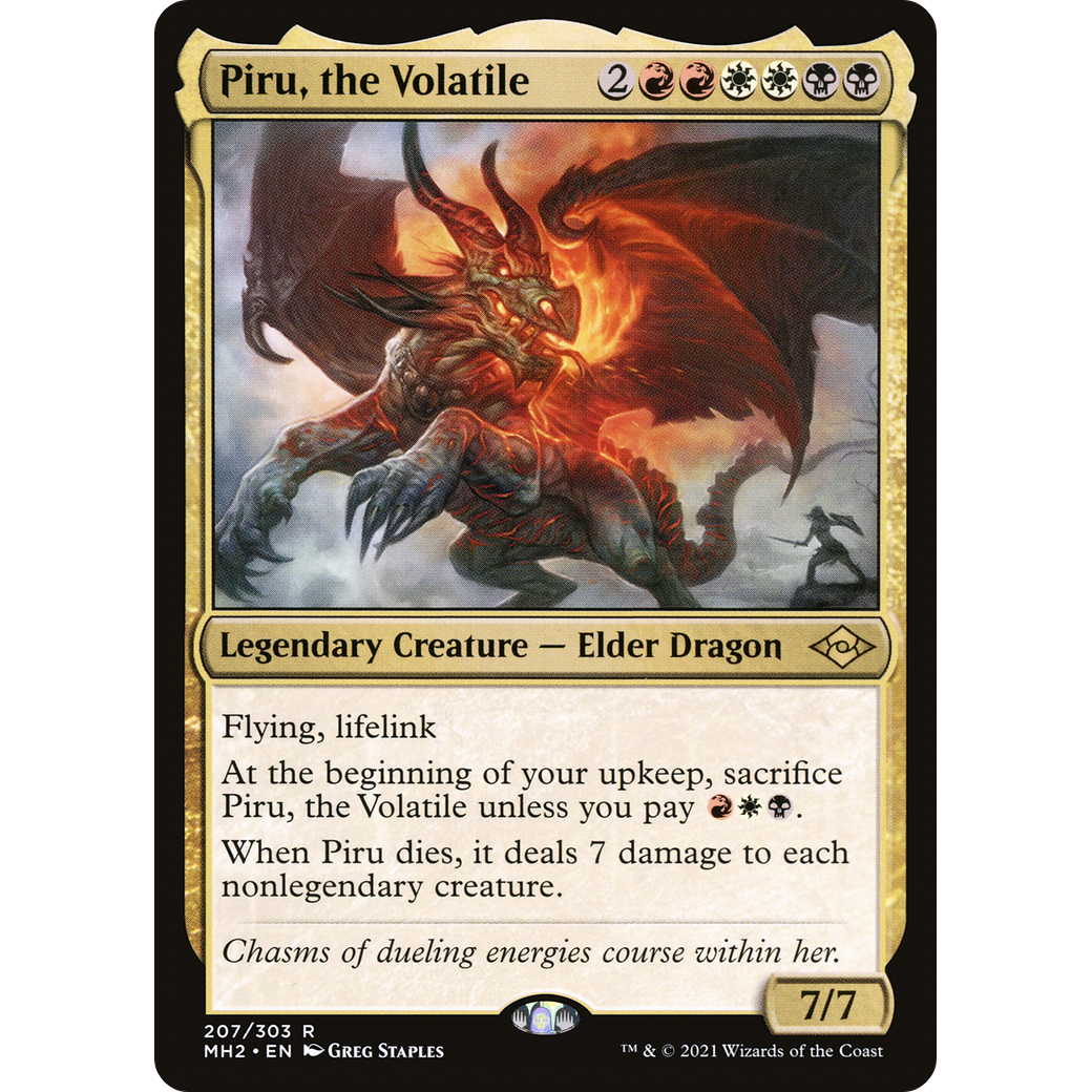 Piru, the Volatile (MH2-207) - Modern Horizons 2 Foil
