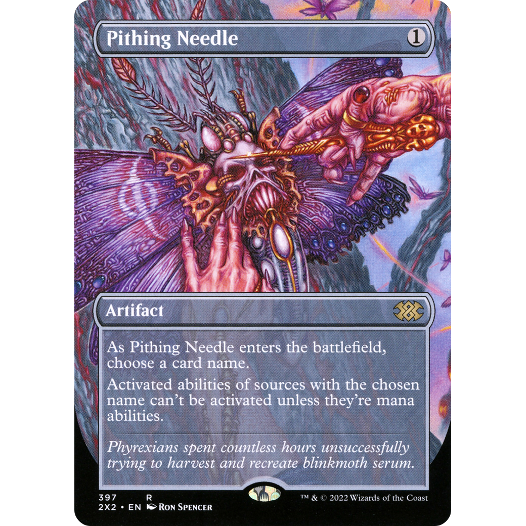 Pithing Needle (Borderless) (2X2-397) - Double Masters 2022 (Borderless)
